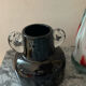 Two vintage ear vases made of Murano glass.