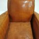 Leather armchair club old art deco, 1930