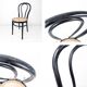 Chaise de café vintage Bugholz noir Wiener Geflecht Chaise de salle à manger