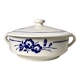 Soup tureen Saint-Amand blue flowers 30s-40s