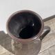 West Germany vase in gray and red glazed ceramic