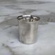 Set of 3 small silver 970 sterling cups with enamelled flags from the 20th century.