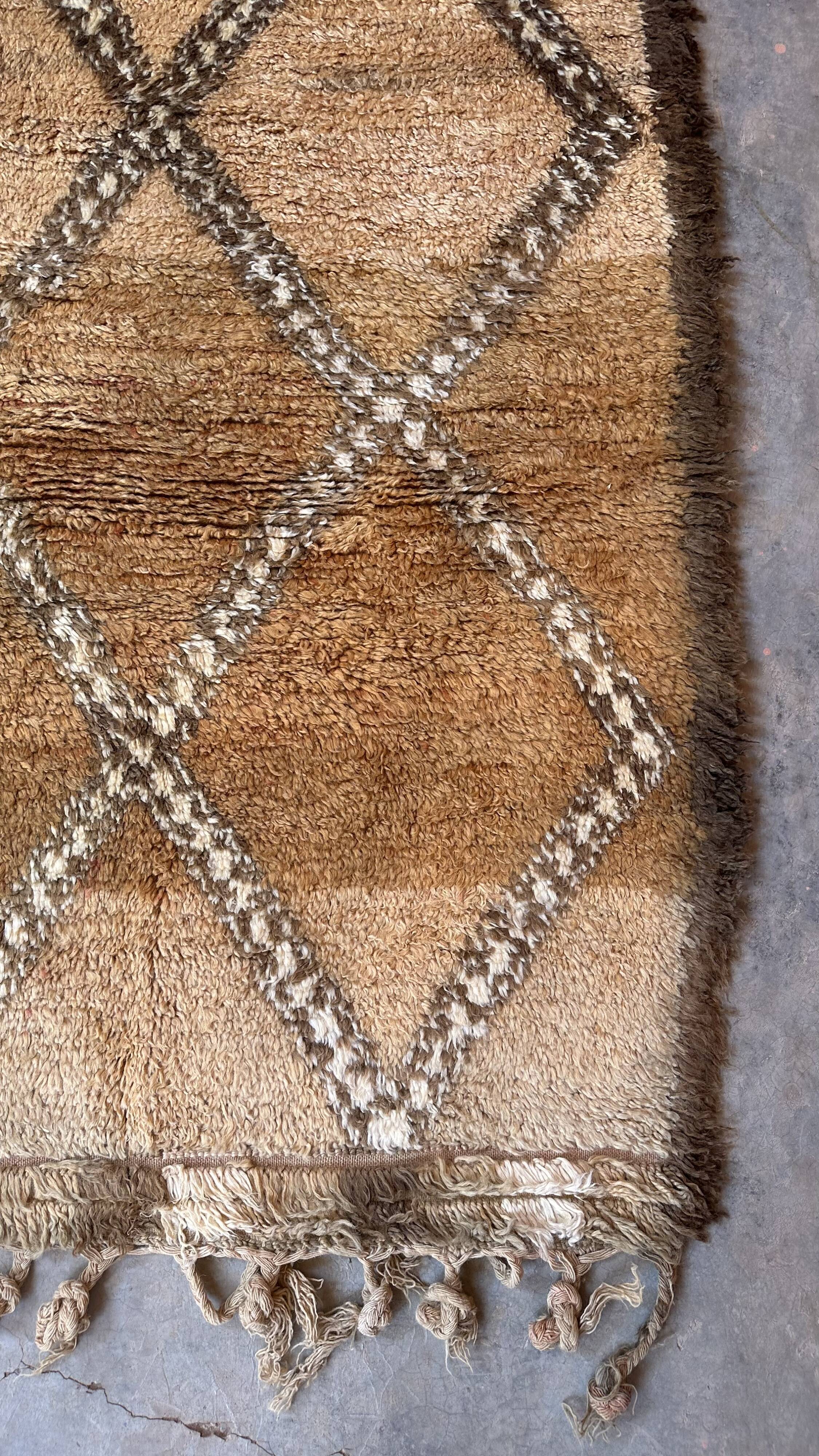Marmoucha beige Berber rug - 424 x 170 cm