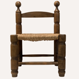 Low rush accent chair, France 1940s