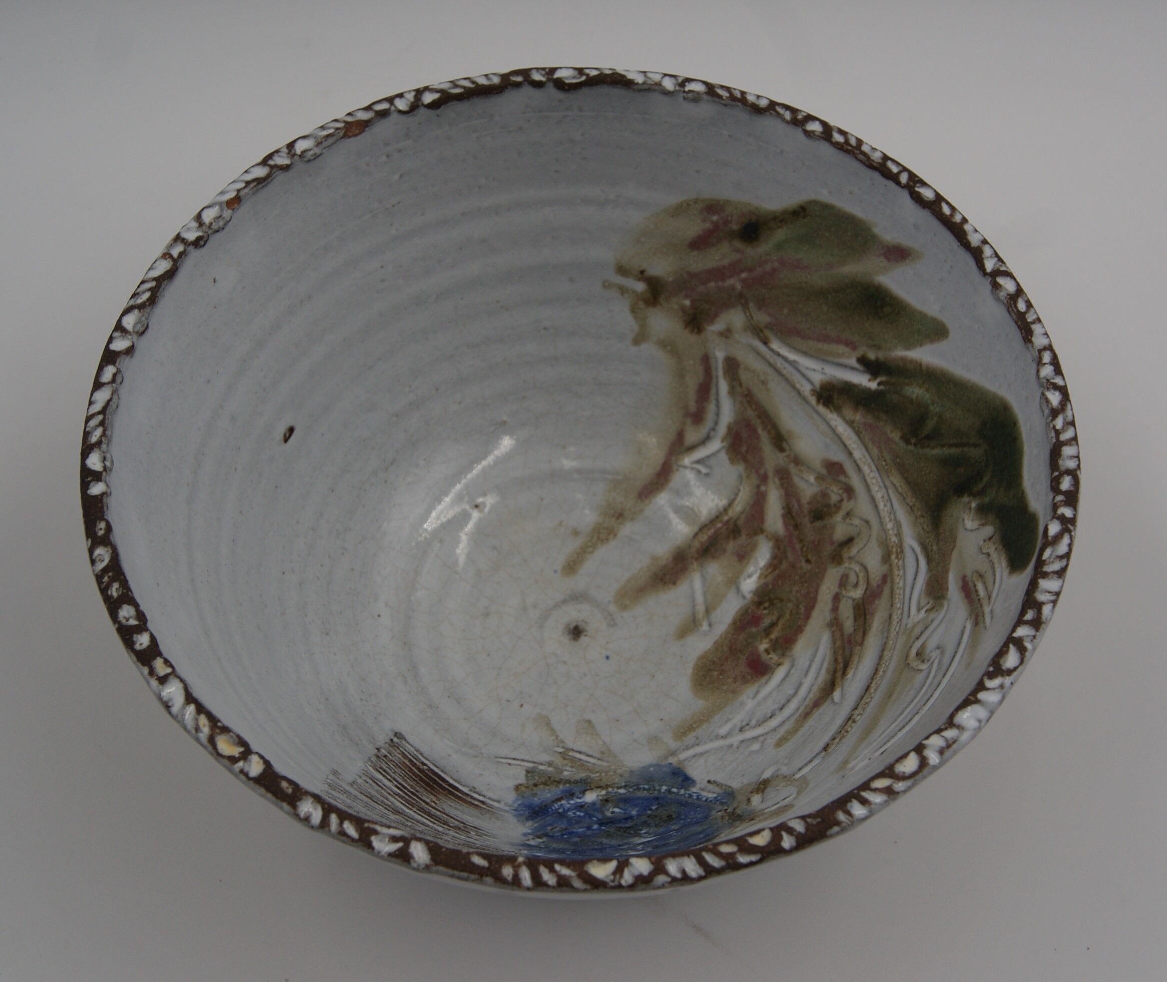Vintage Thiry ceramic salad bowl
