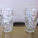 Pair of cut crystal vases, France 1970s