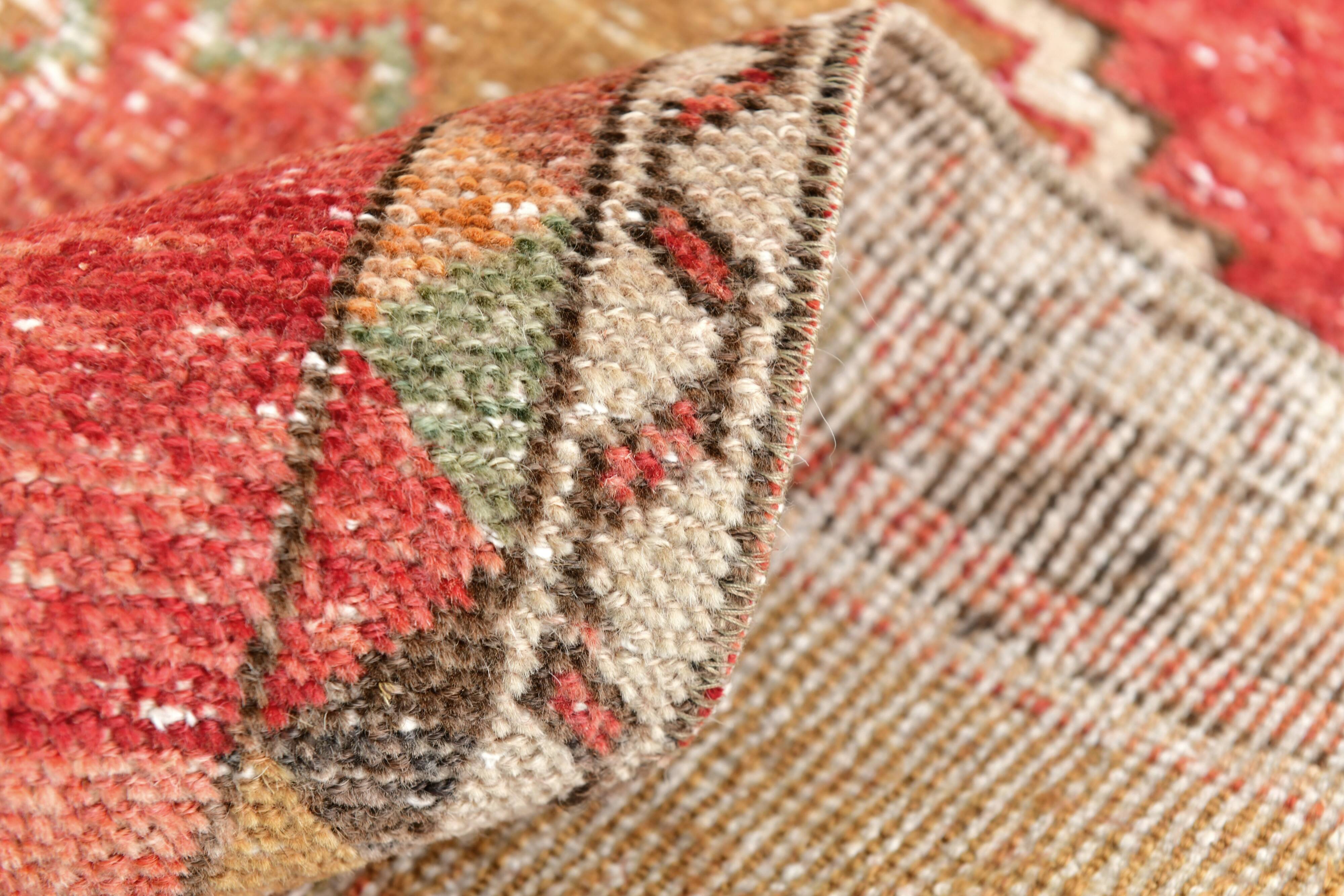 3x12 Red Tribal Turkish Runner Rug 83x370Cm SK 24645