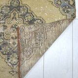 Orange & Brown Oushak Runner sku 2254