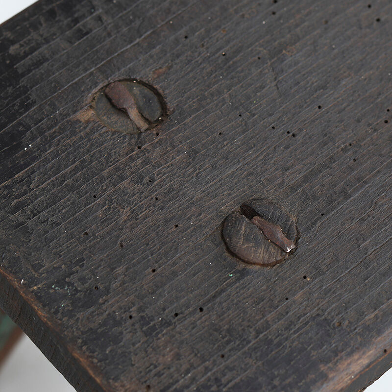 Primitive Wabi Sabi Pine Stool or Side Table