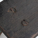 Primitive Wabi Sabi Pine Stool or Side Table