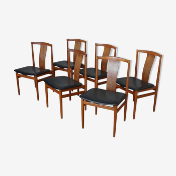6 Scandinavian chairs from Sorensen Denmark
