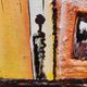 Large contemporary abstract painting signed Beyond Knowledge... the Universe