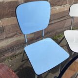 6 vintage mismatched formica chairs