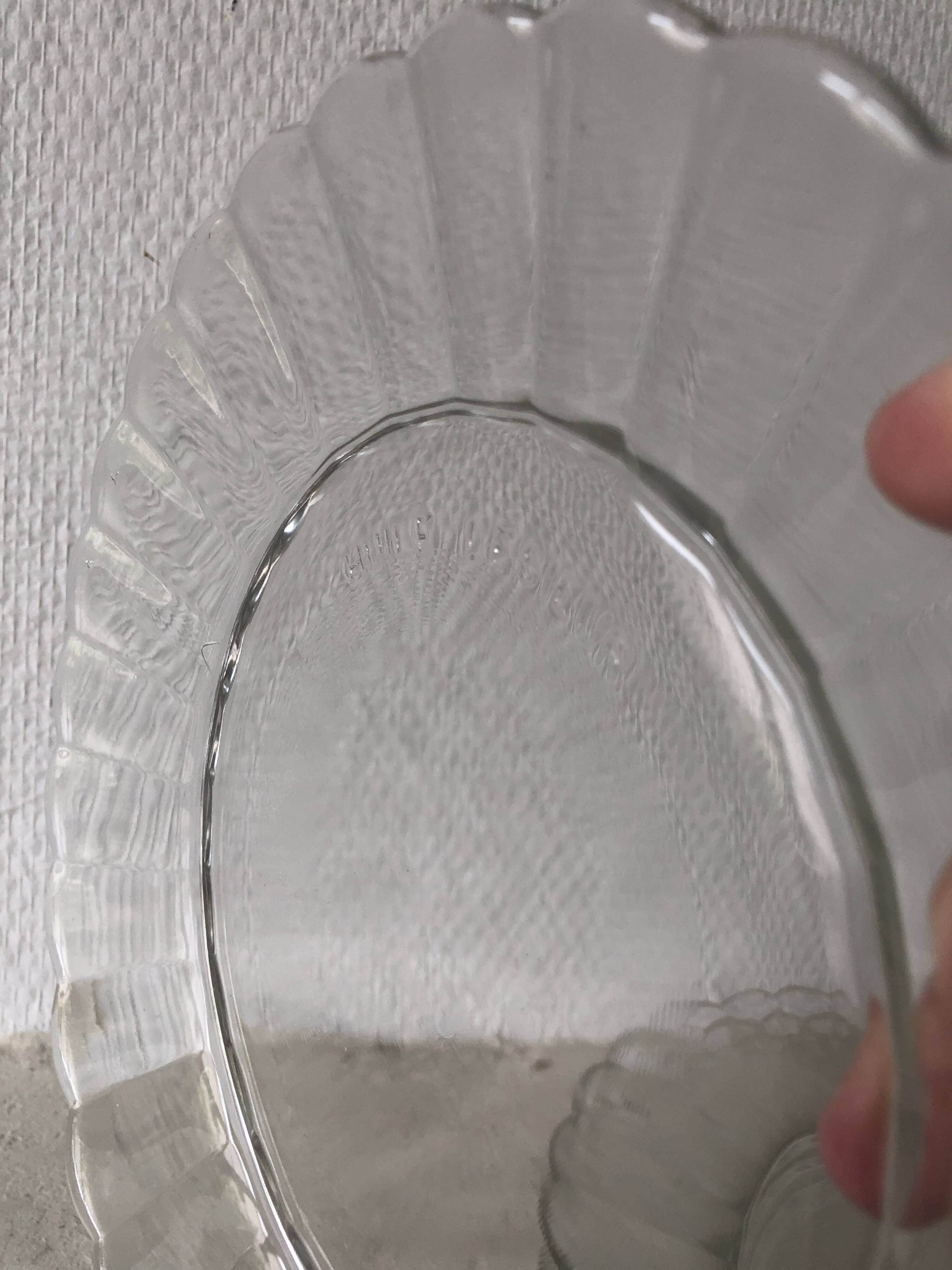 5 Duralex transparent dinner plates