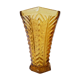 Vase red glass thick art deco style