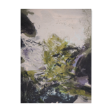 Zao wou-ki: abstract mountain landscape - original lithograph