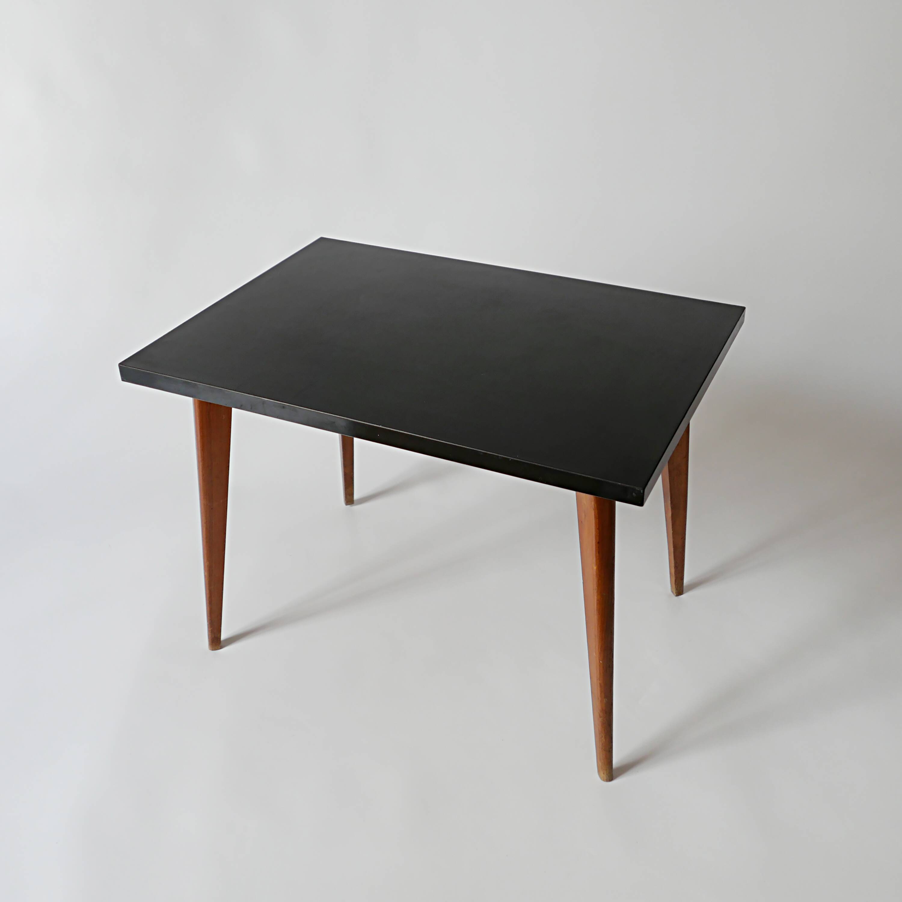 Vintage coffee table design 1960 1970 in wood and formica 60s 70s