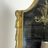 Mid-century Italian mirror in brass. Italy 1950s