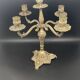 Chandelier 4 branches sculptées laiton – MPMDéc23JF21
