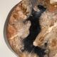 Large empty pocket or dish in petrified wood