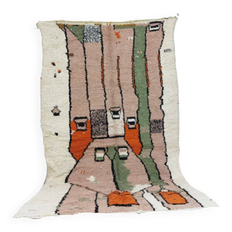 Handmade wool Berber rug 272 X 148 CM