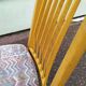 Lot de 8 chaises scandinave bois et tissu