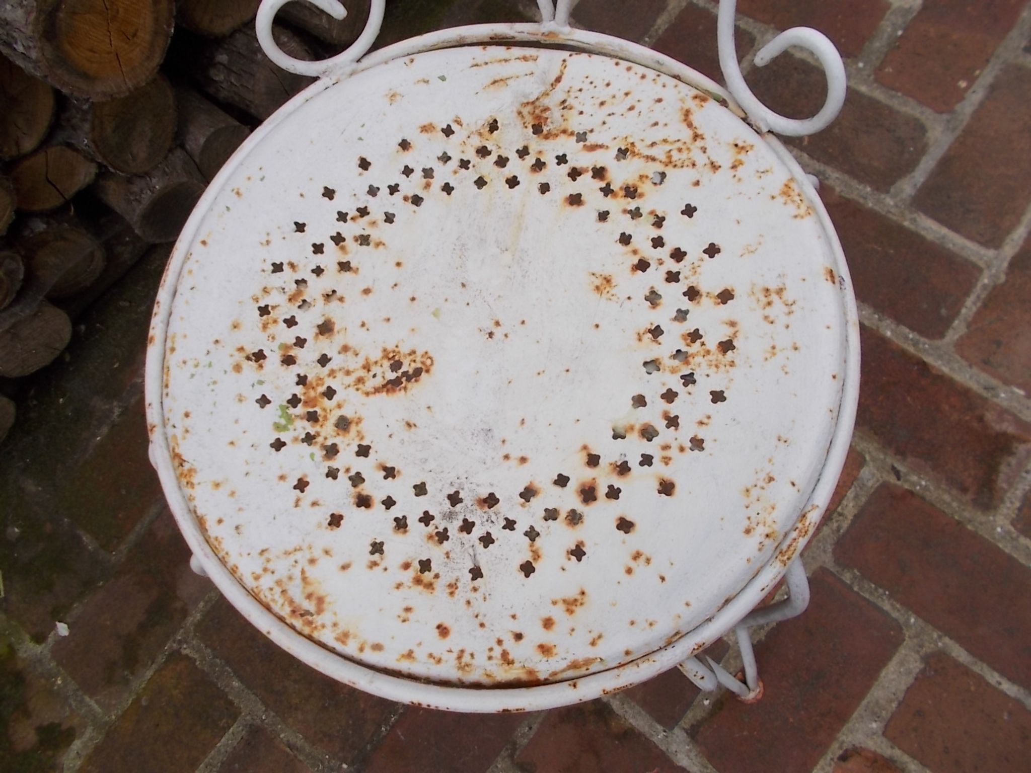 Chaise en fer forgé