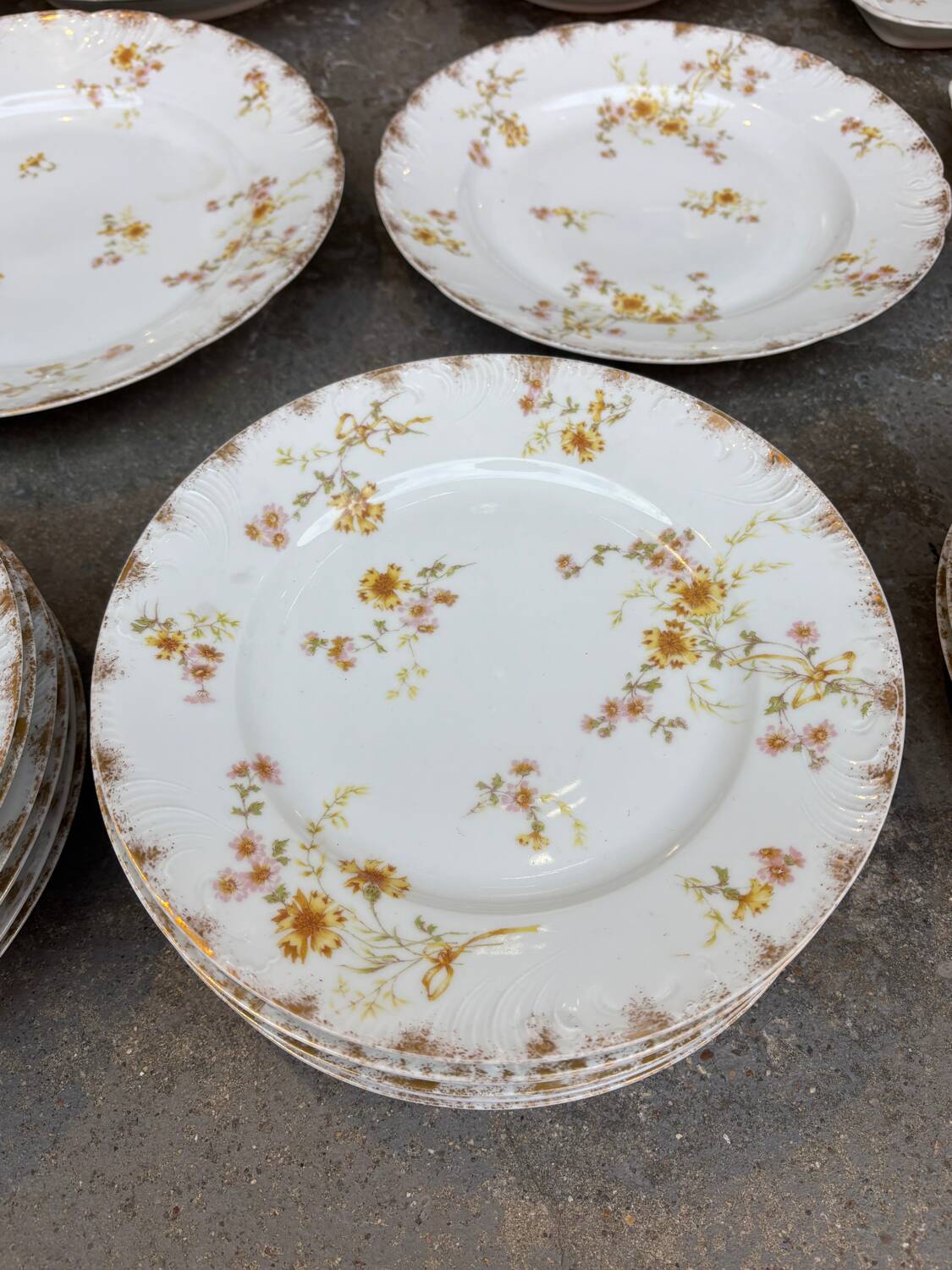 Rare service de table en porcelaine Haviland fin 19eme