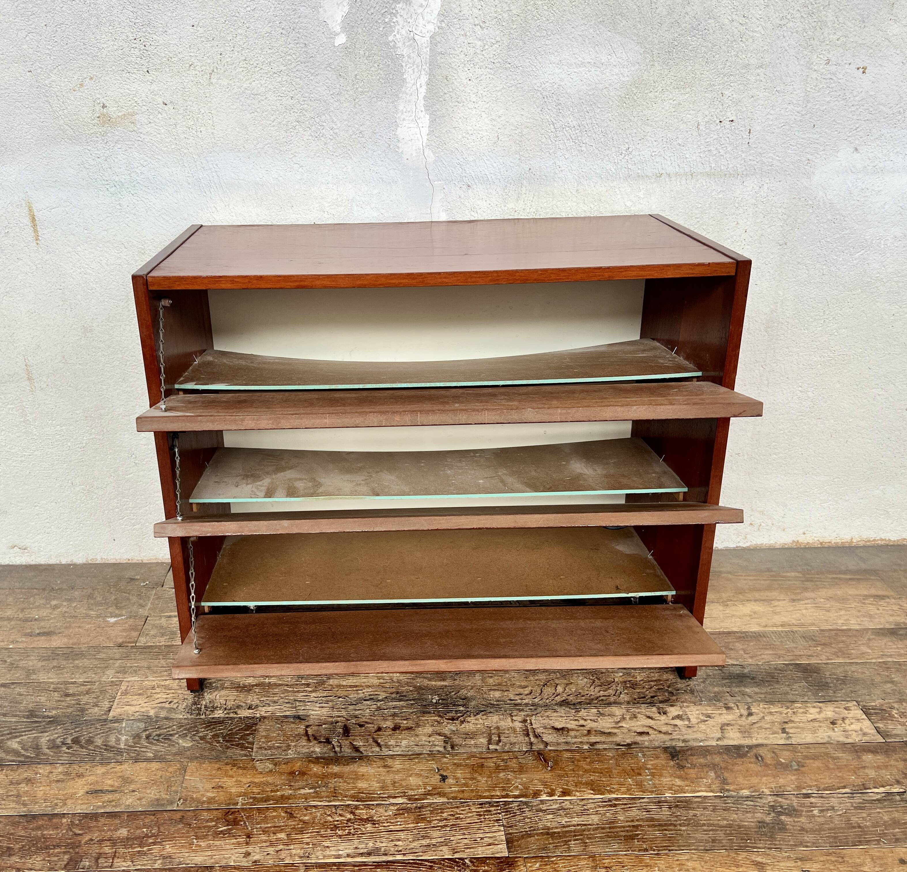 Meuble à chaussures, de rangement en teck, 1960