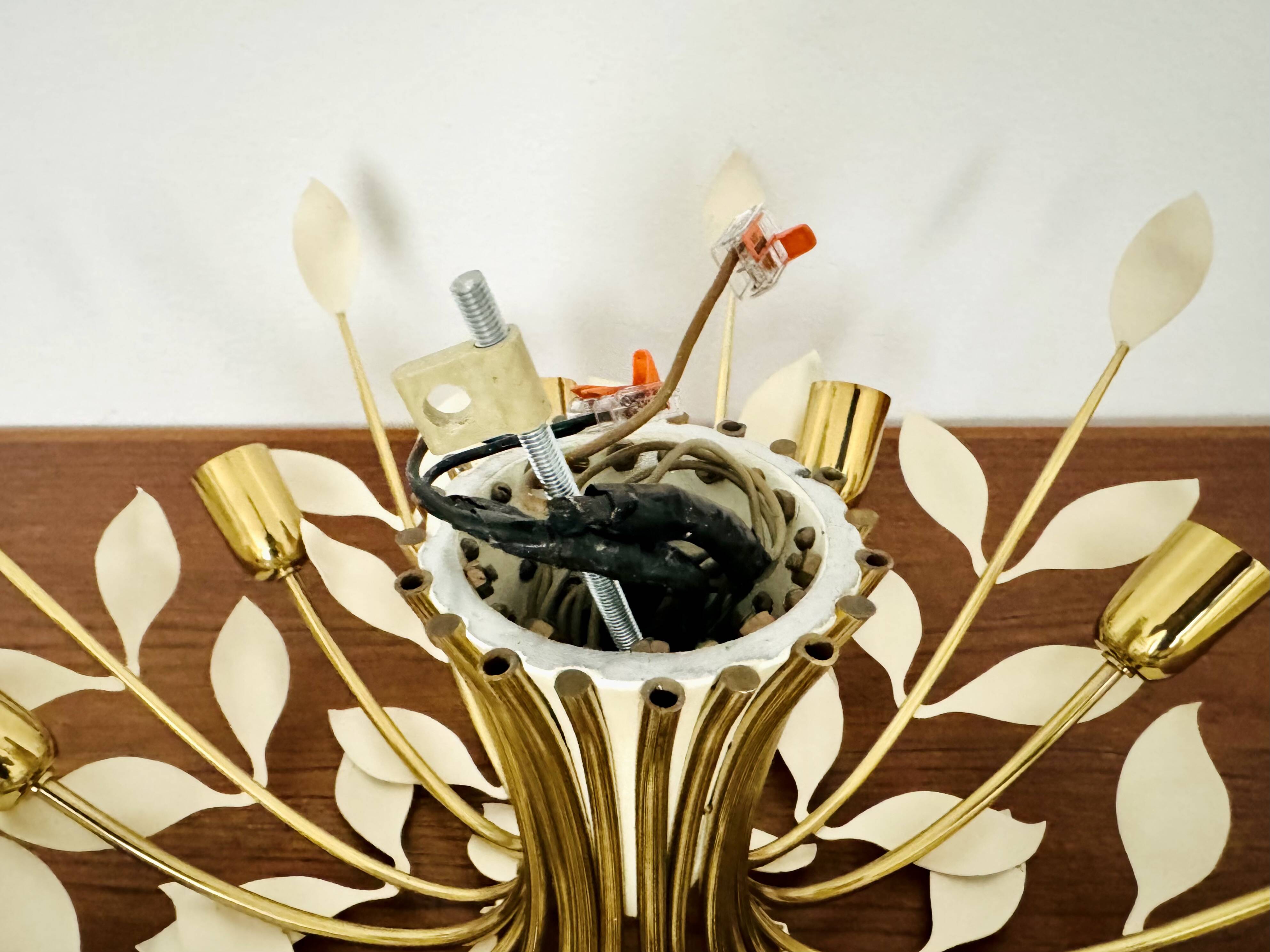 Flush Chandelier by Vereinigte Werkstätten München