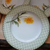 4 vintage porcelain plates