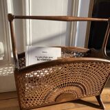 Canework magazine holder