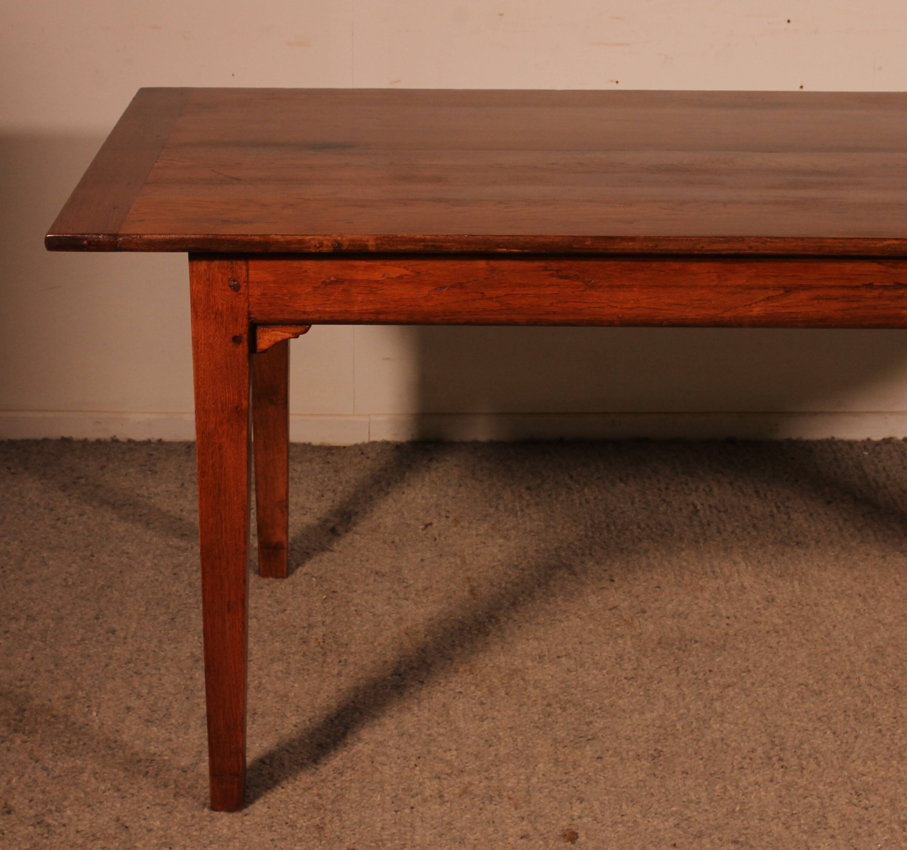 19th Century Oak Farmhouse Table