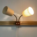 Modular double wall lamp scandinavian 1950