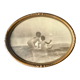 Oval Antique Wooden Frame 32 cm x 25 cm