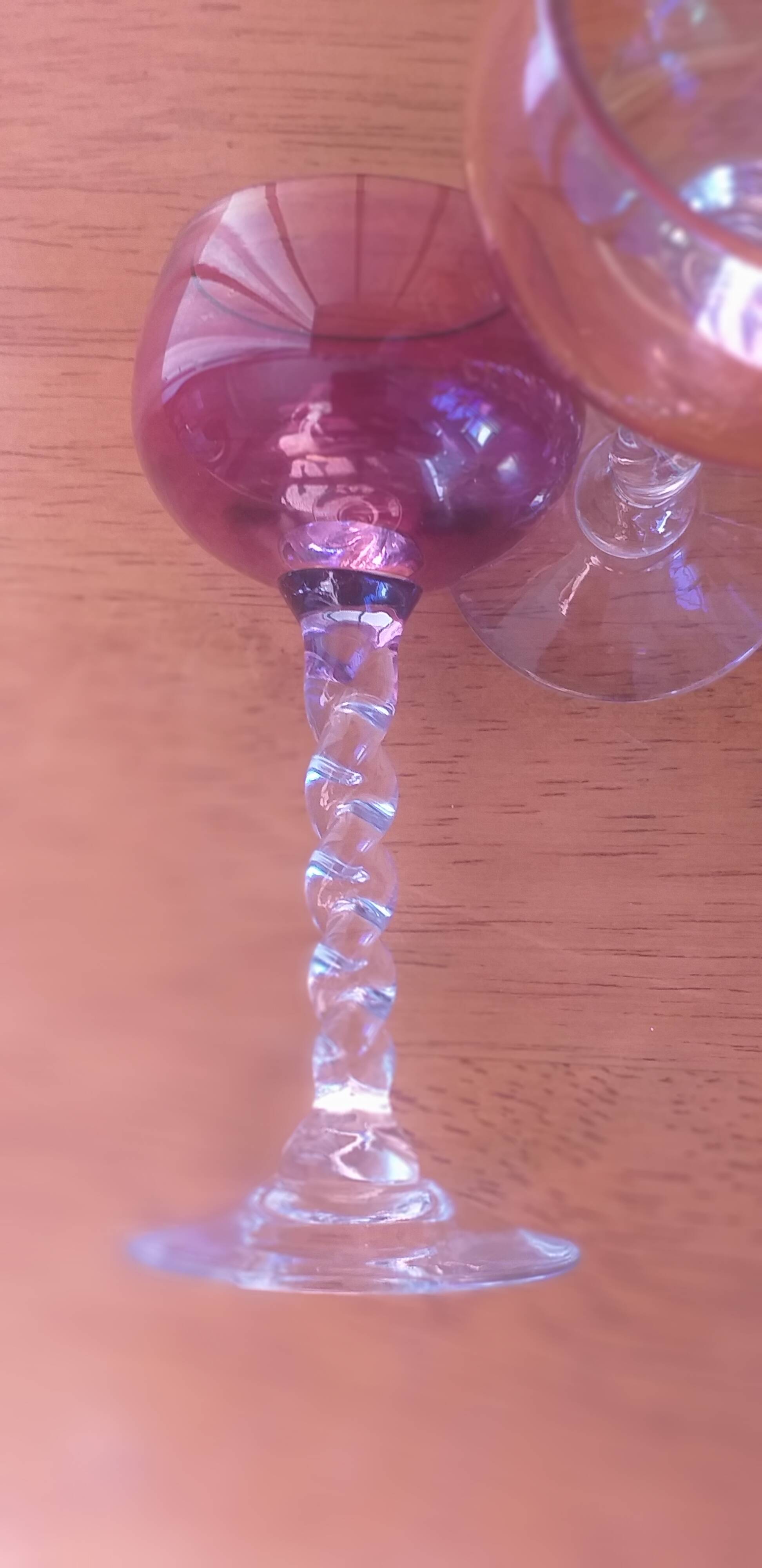Verres à liqueur en verre soufflé