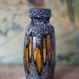 West Germany ceramic vase, fat lava vase, 210-18, flower pot, collection, 60's