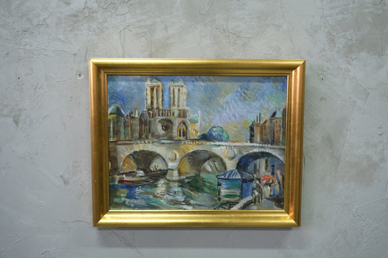 Jules Schyl (1893-1977), Swedish Modern Painting, 1960s, Oil on Canvas, Framed