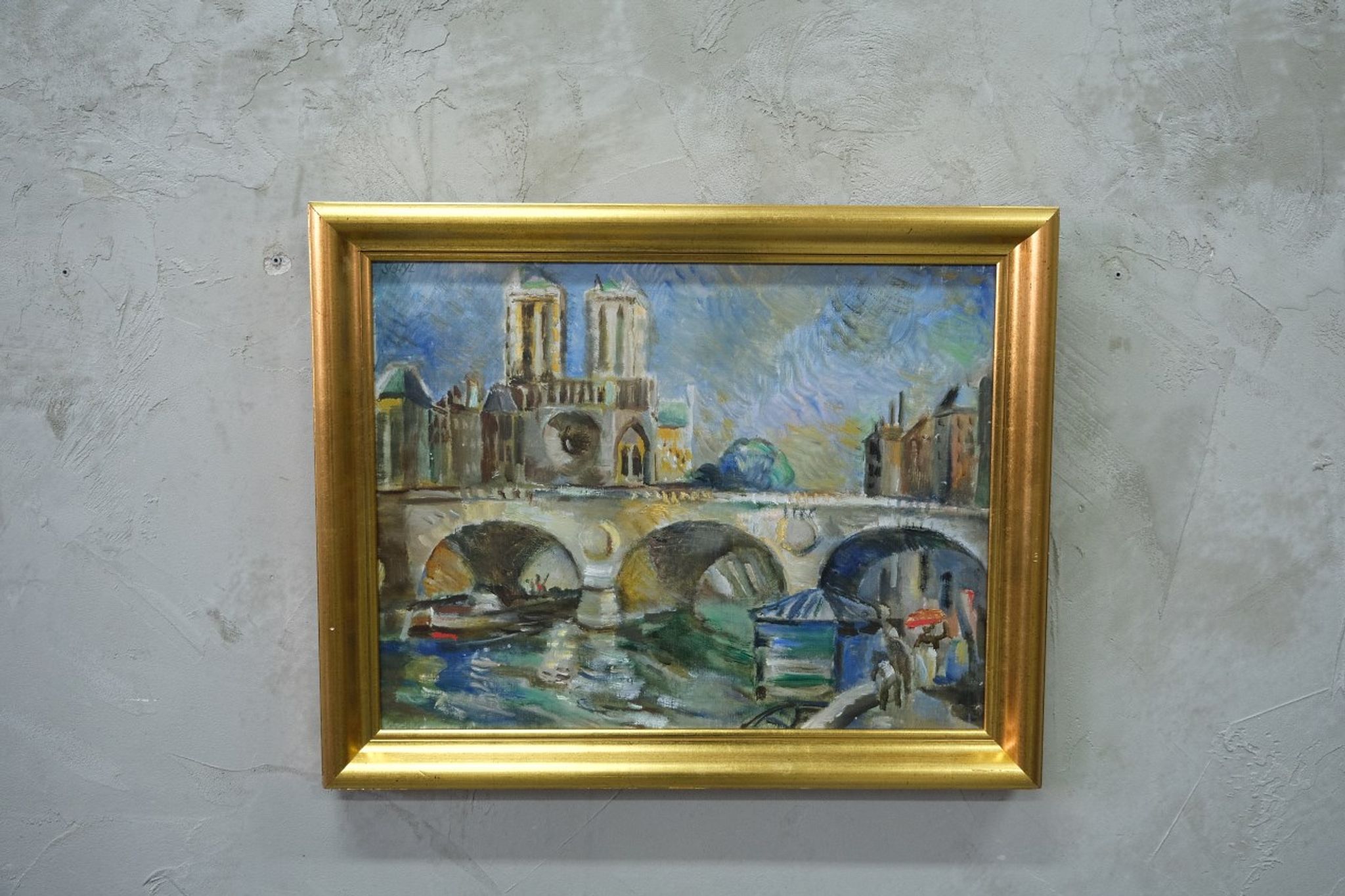 Jules Schyl (1893-1977), Swedish Modern Painting, 1960s, Oil on Canvas, Framed