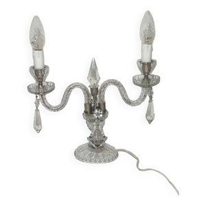 lampe de table en cristal.