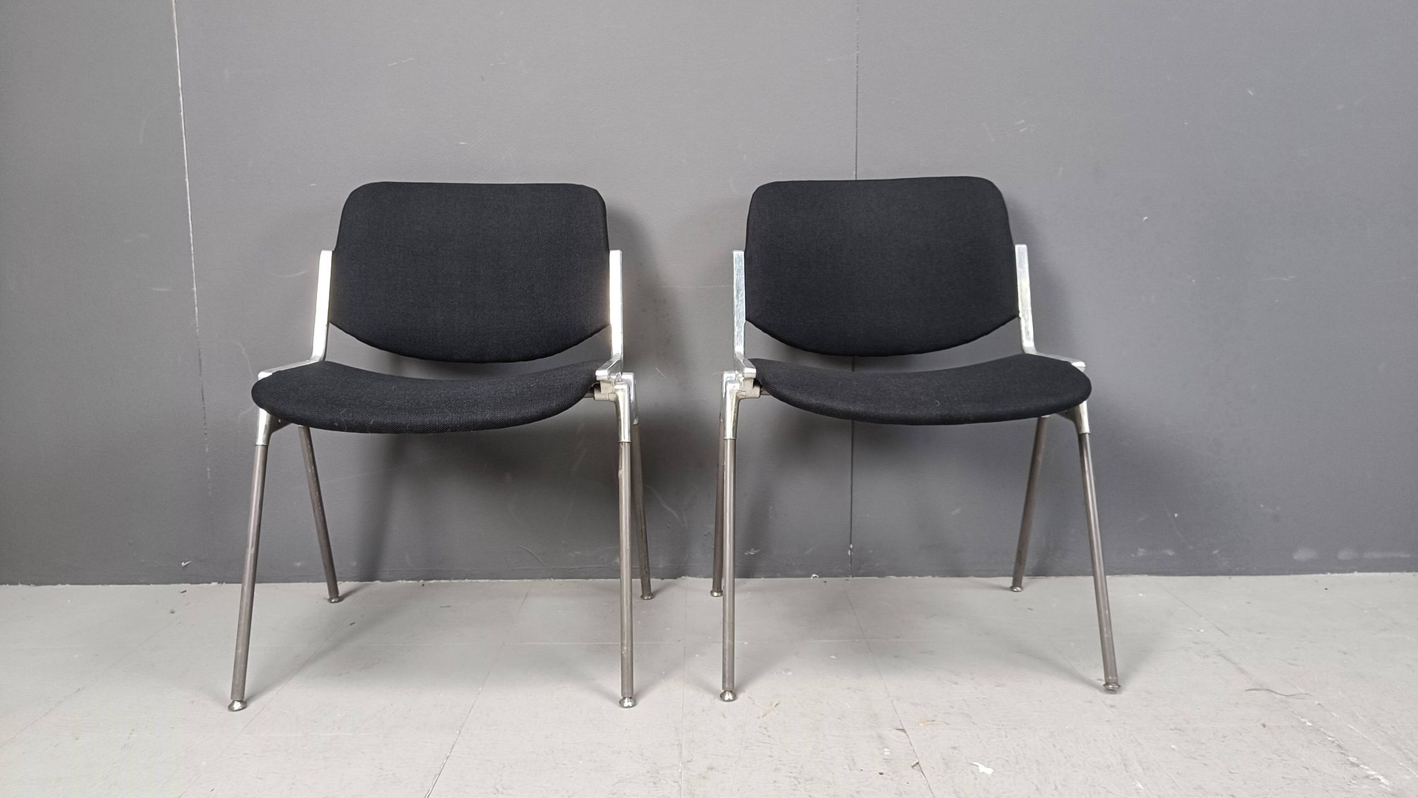 8 chaises vintage DSC 106 de Giancarlo Piretti pour Castelli