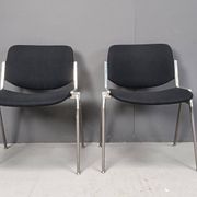 8 chaises vintage DSC 106 de Giancarlo Piretti pour Castelli