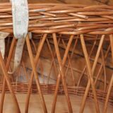 Rattan and wicker bassinet
