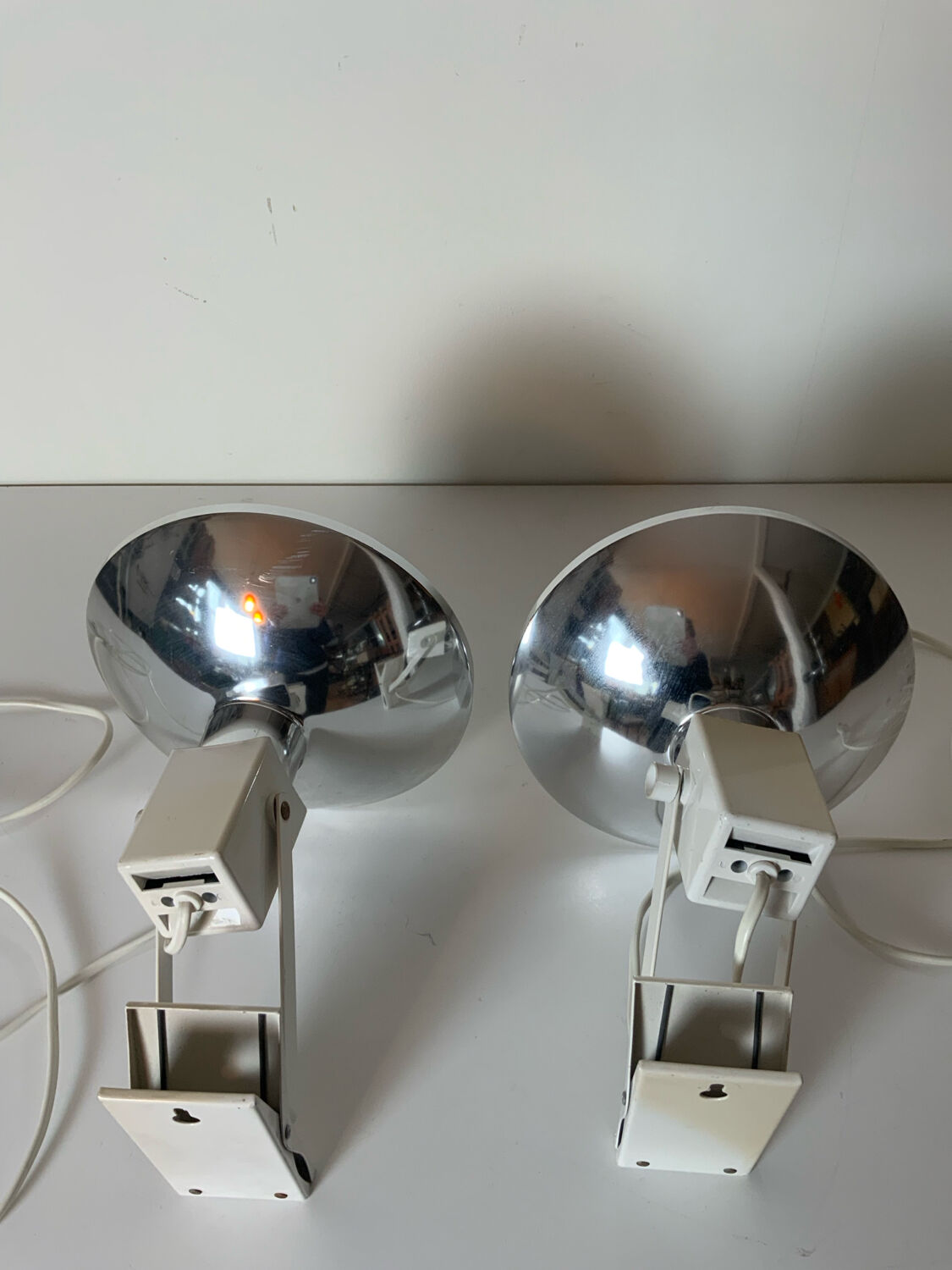 Pair of designer spotlights