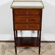 Small Chiffonnière Living Room Table in Mahogany, Louis XVI – 18th Century