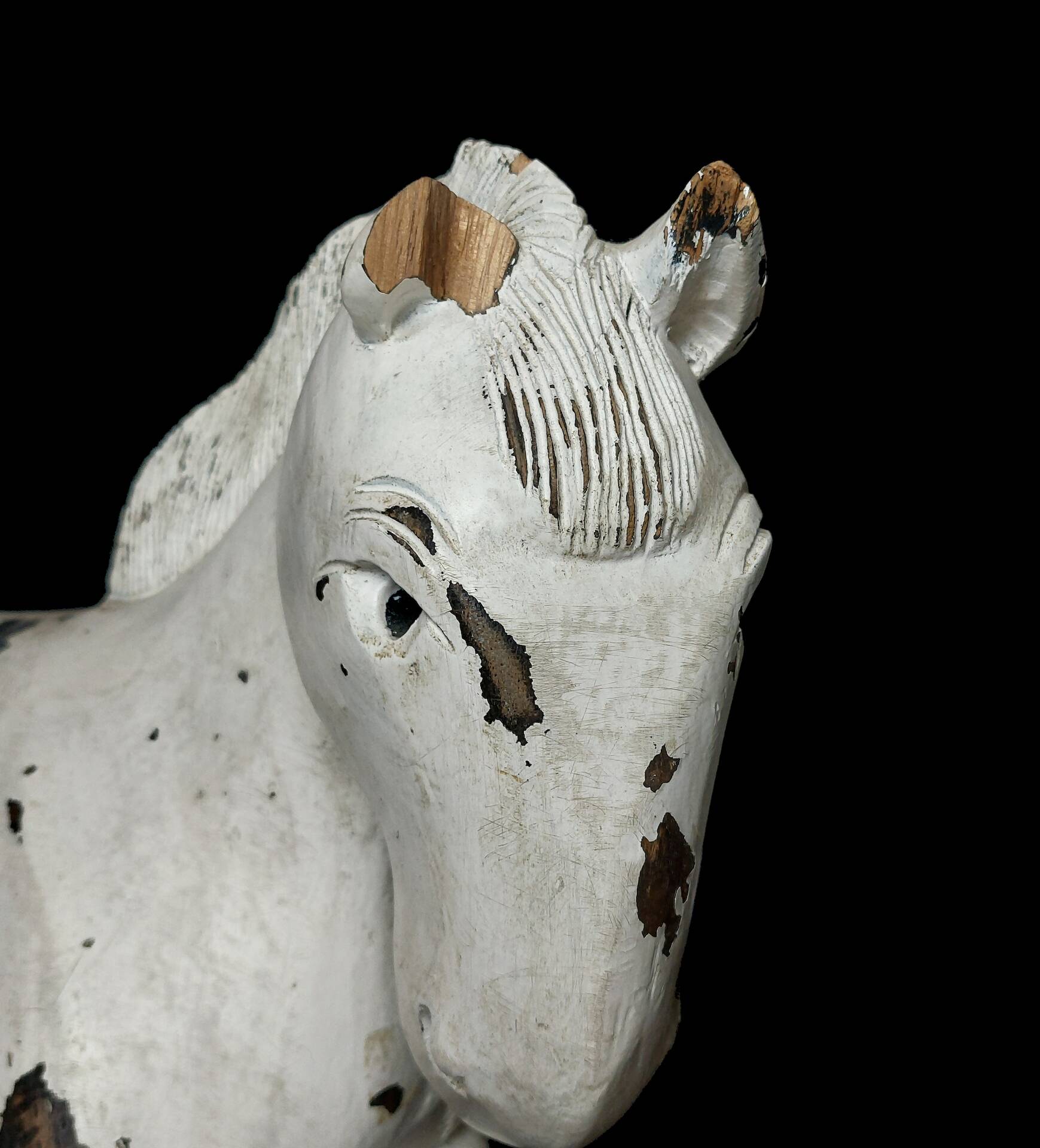 Carved wooden horse – Folk Art