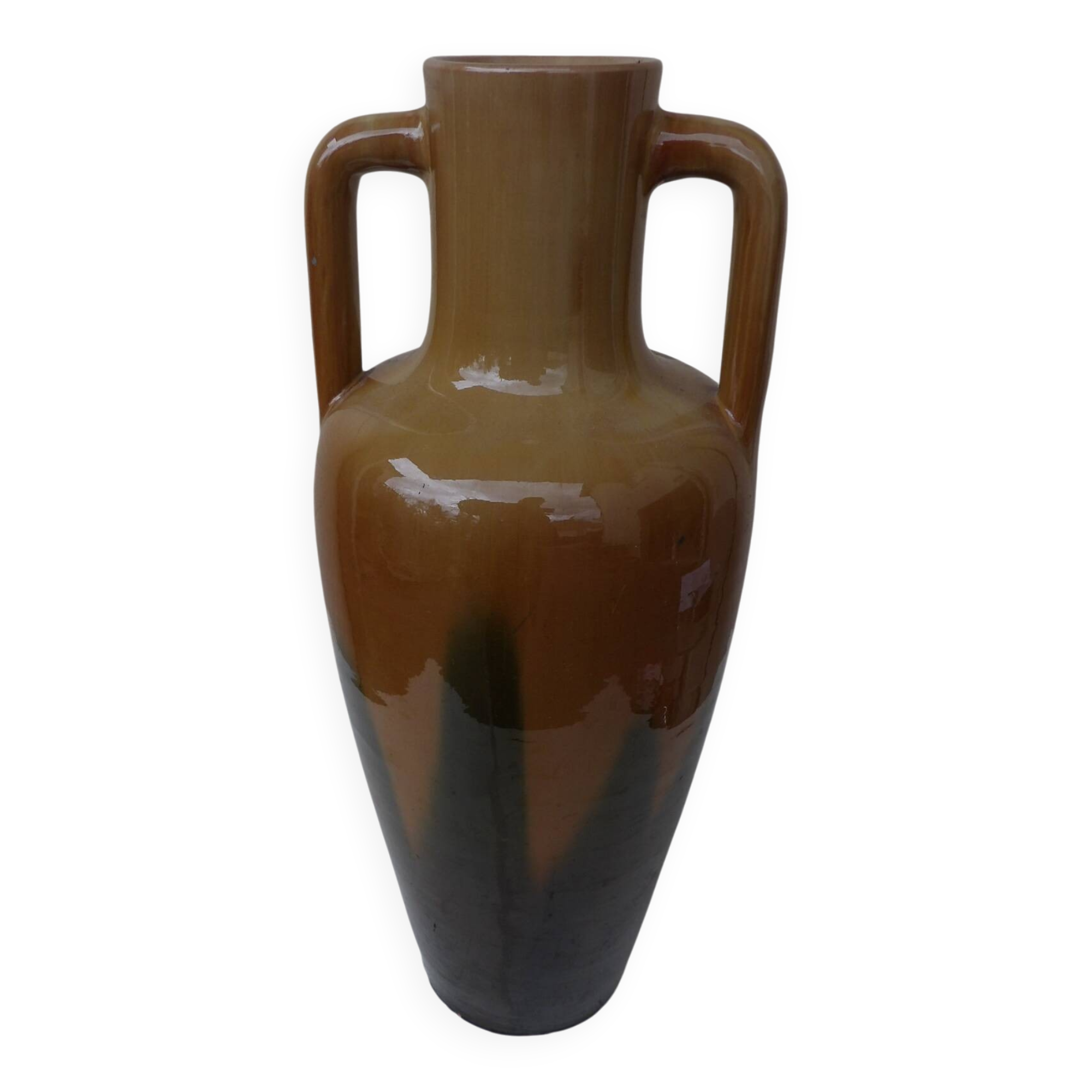 Large handled vase
