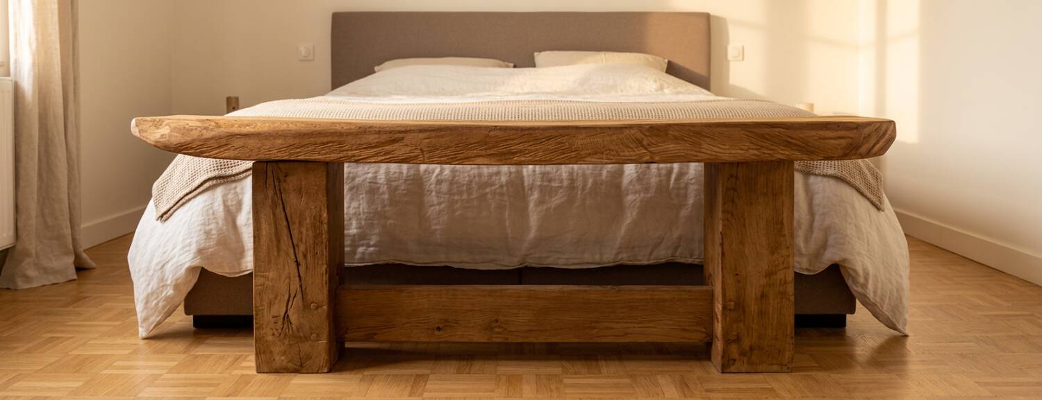 Banc en bois massif