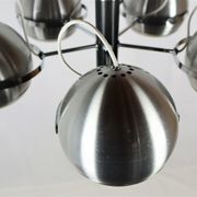 2 Vintage metal ball ceiling lamps 1960