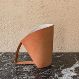 Emidio Galassi, modernist shaped pitcher in partially glazed ceramic